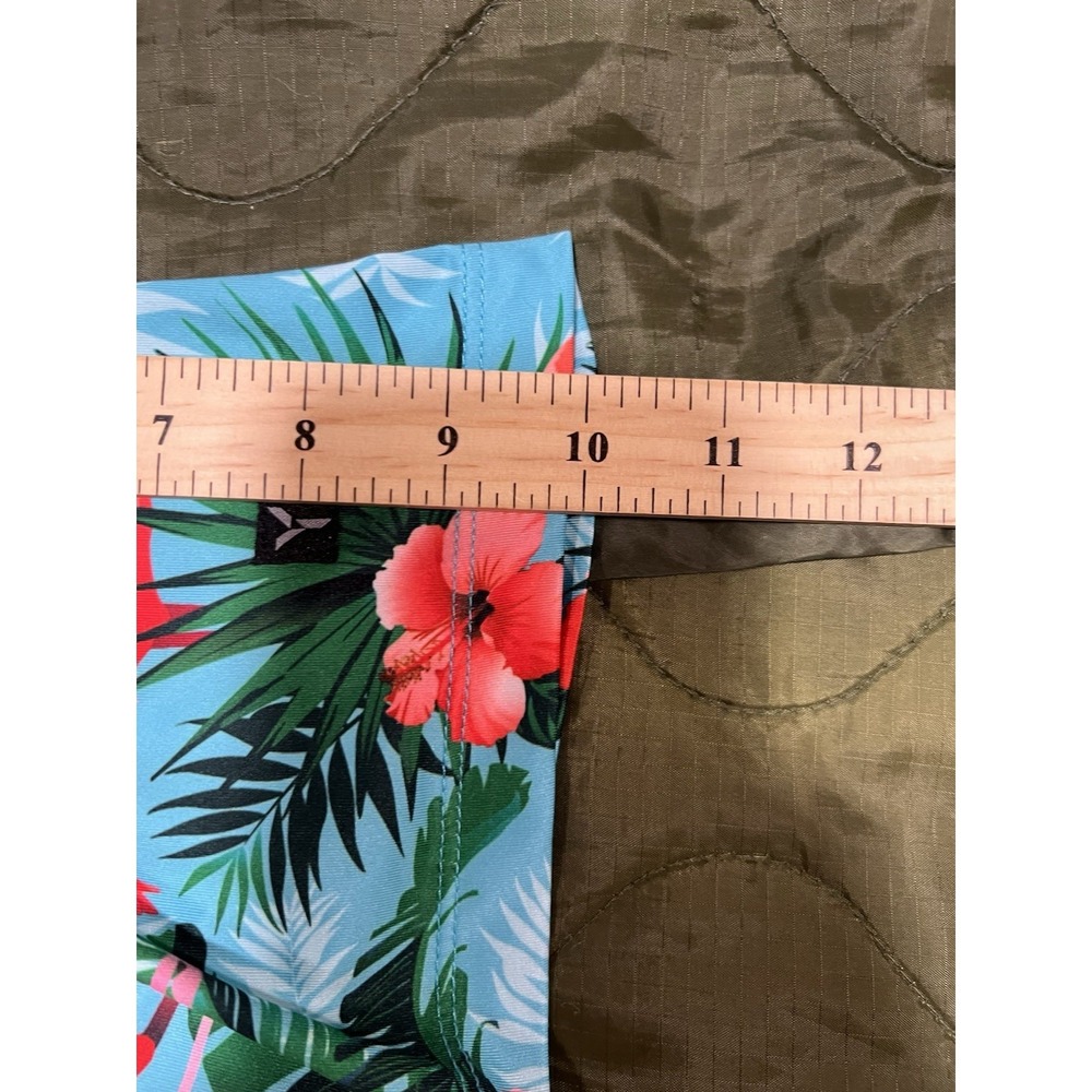 Yatta Golf Flamingo Hibiscus Polo XXL Stretch Shirt Tropical Print Performance - Picture 8 of 9